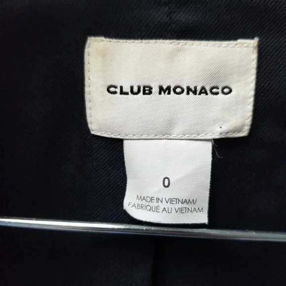 Club Monaco  Floral Navy Baker Blazer Wool 0 - Picture 5 of 10